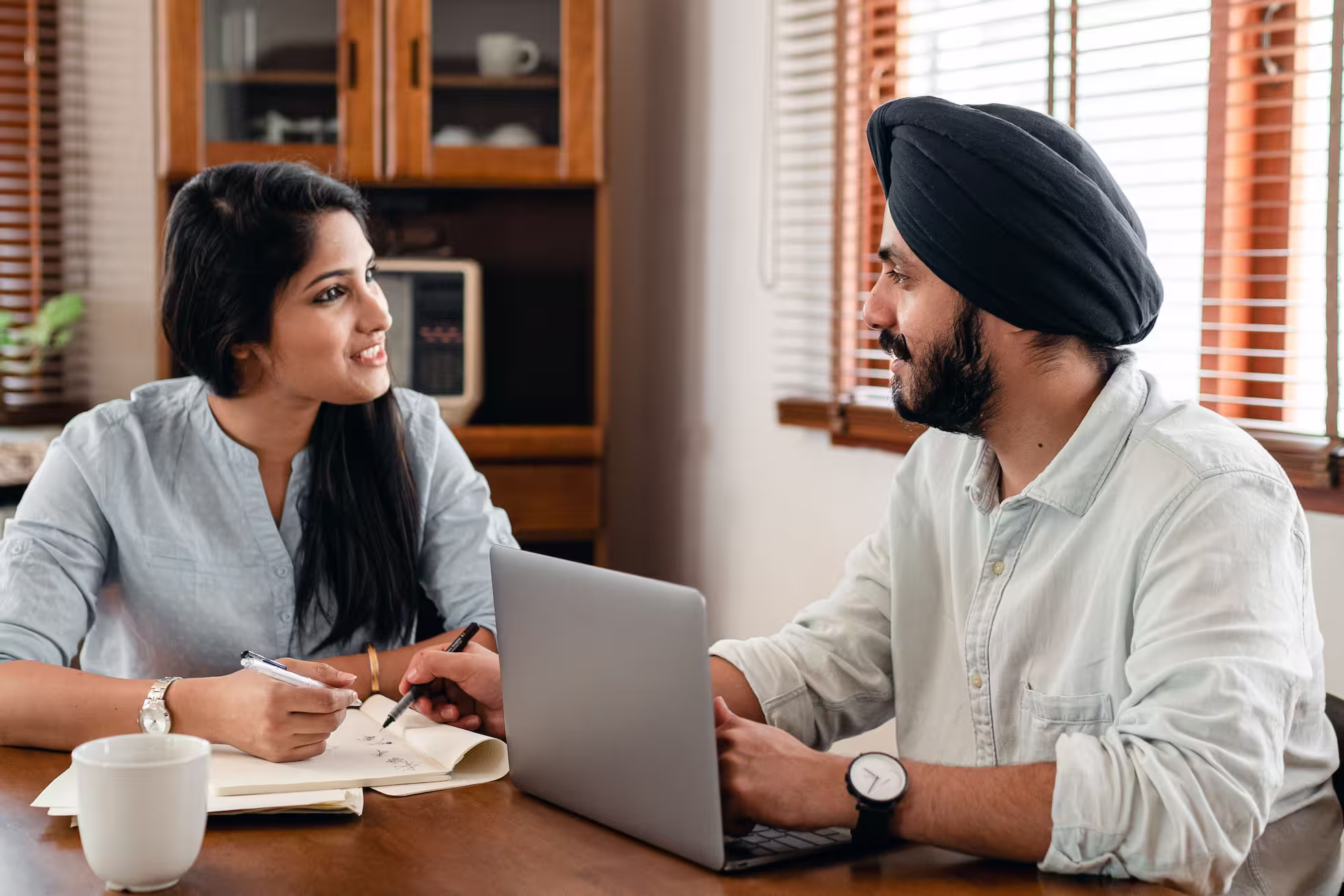 A person giving consultation to a student.